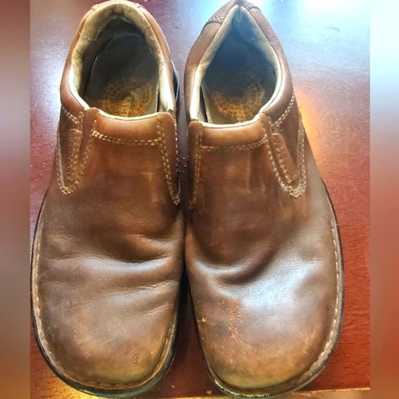 Merrell Jungle Moc Brown Leather Slipon Sz 8 Shoes - Picture 1 of 9
